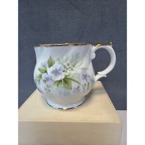 Vintage Royal Minster Charming Violet Teacup Fine Bone China with Gold Accents
